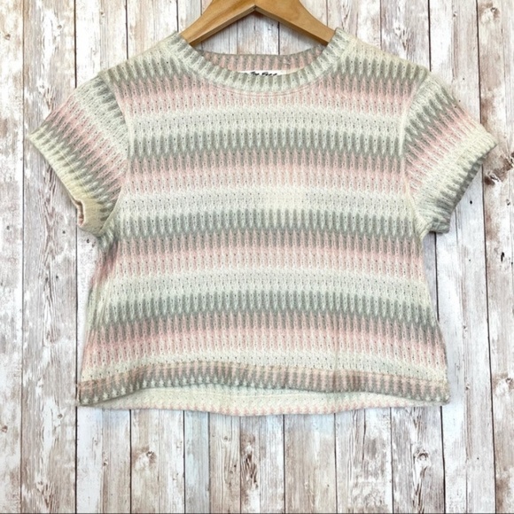 Free People Tops - Free People We the Free Striped Ivory Combo Crop Top XS Women